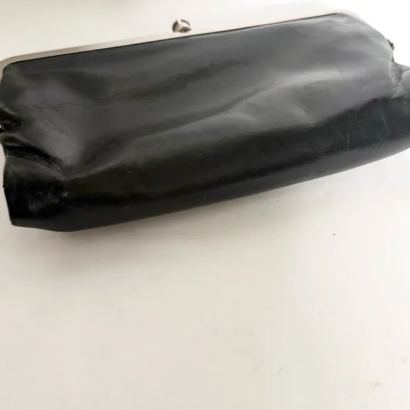 Hobo Lauren Wallet Clutch Double Frame Leather Kiss Lock - Picture 7 of 10